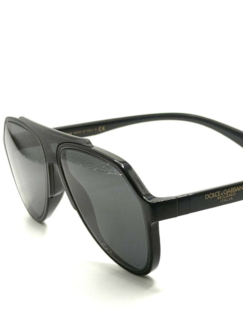 DOLCE GABBANA DG6128 501/87 BLACK/DARK GREY MEN PILOT SUNGLASSES 58MM